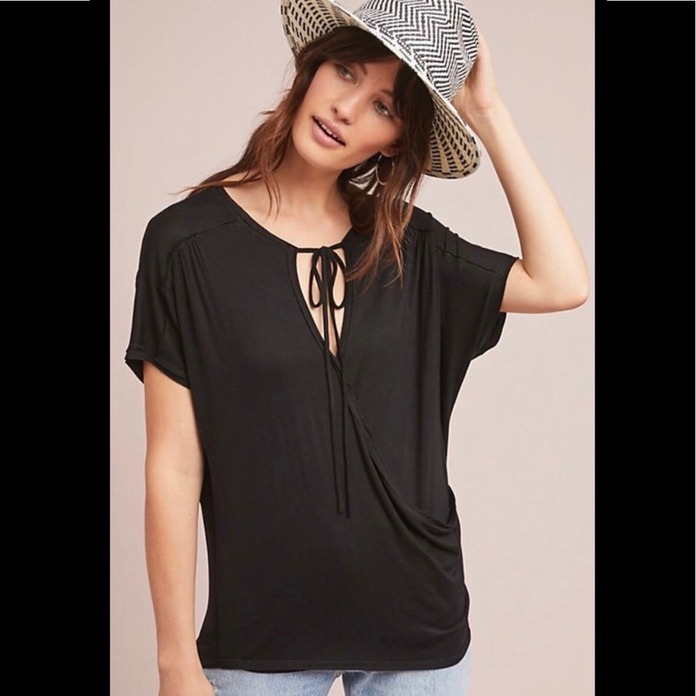 NWT Anthropologie AMELIA WRAP TOP Sz. S